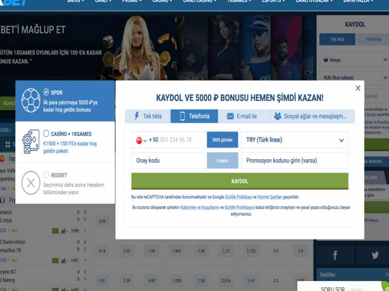 1xbet Casino'ya kayıt olmak 1-2 dakikadan fazla sürmez ve süre seçilen yönteme bağlıdır