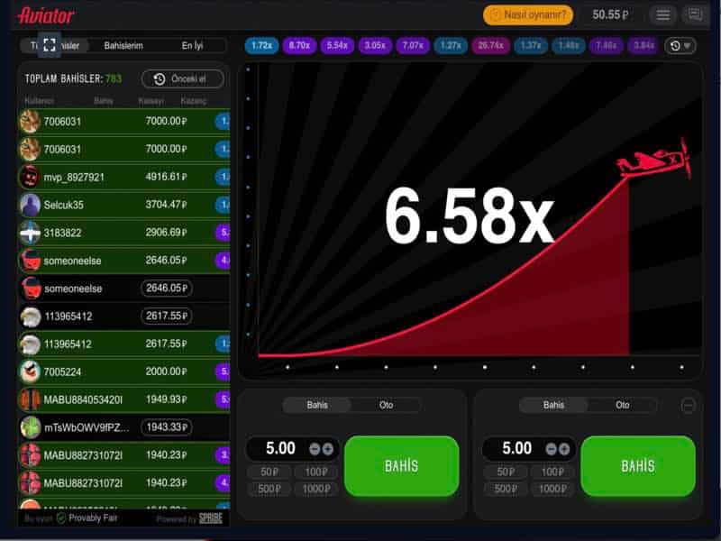 Aviator oyununda otomatik bahis ve otomatik para çekme
