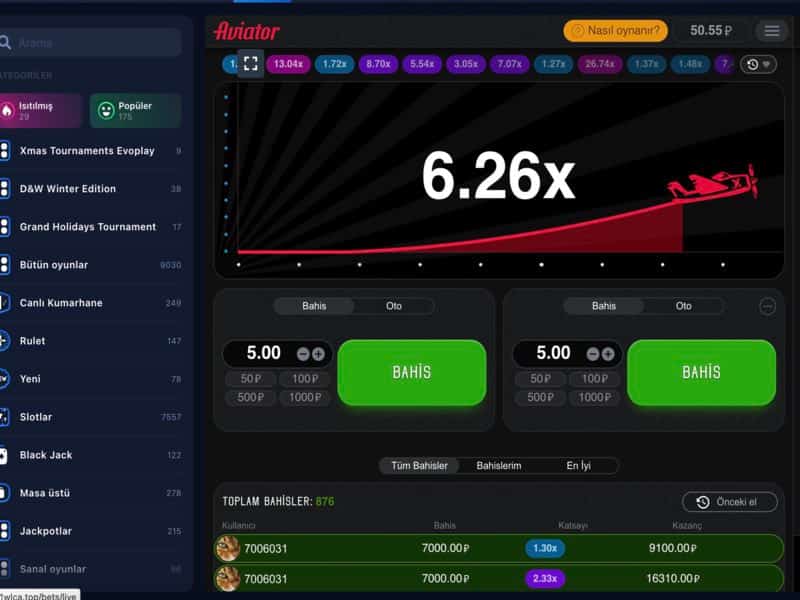 Aviator Spribe 1win demo uygulamasını indirin